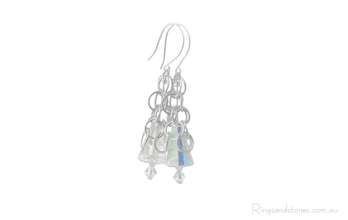Ice princess Sterling silver earrings