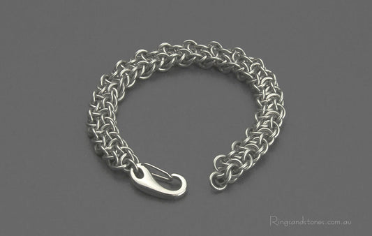 Mans stainless steel heavy chain bracelet