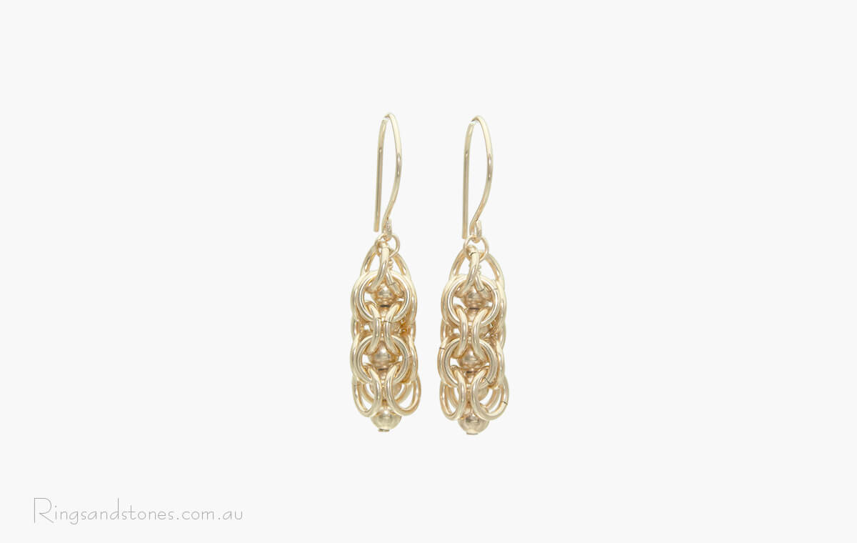 Gorgeous small gold earrings