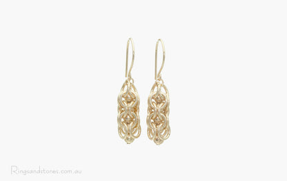 Gorgeous small gold earrings