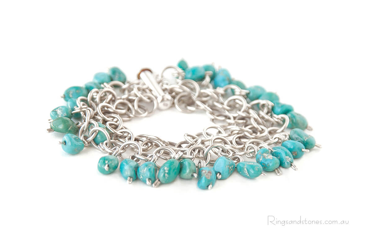 Sterling silver turquoise bracelet