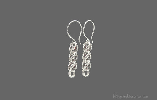 Sterling silver garnet earrings