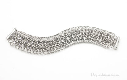 Chainmaille stainless steel bracelet