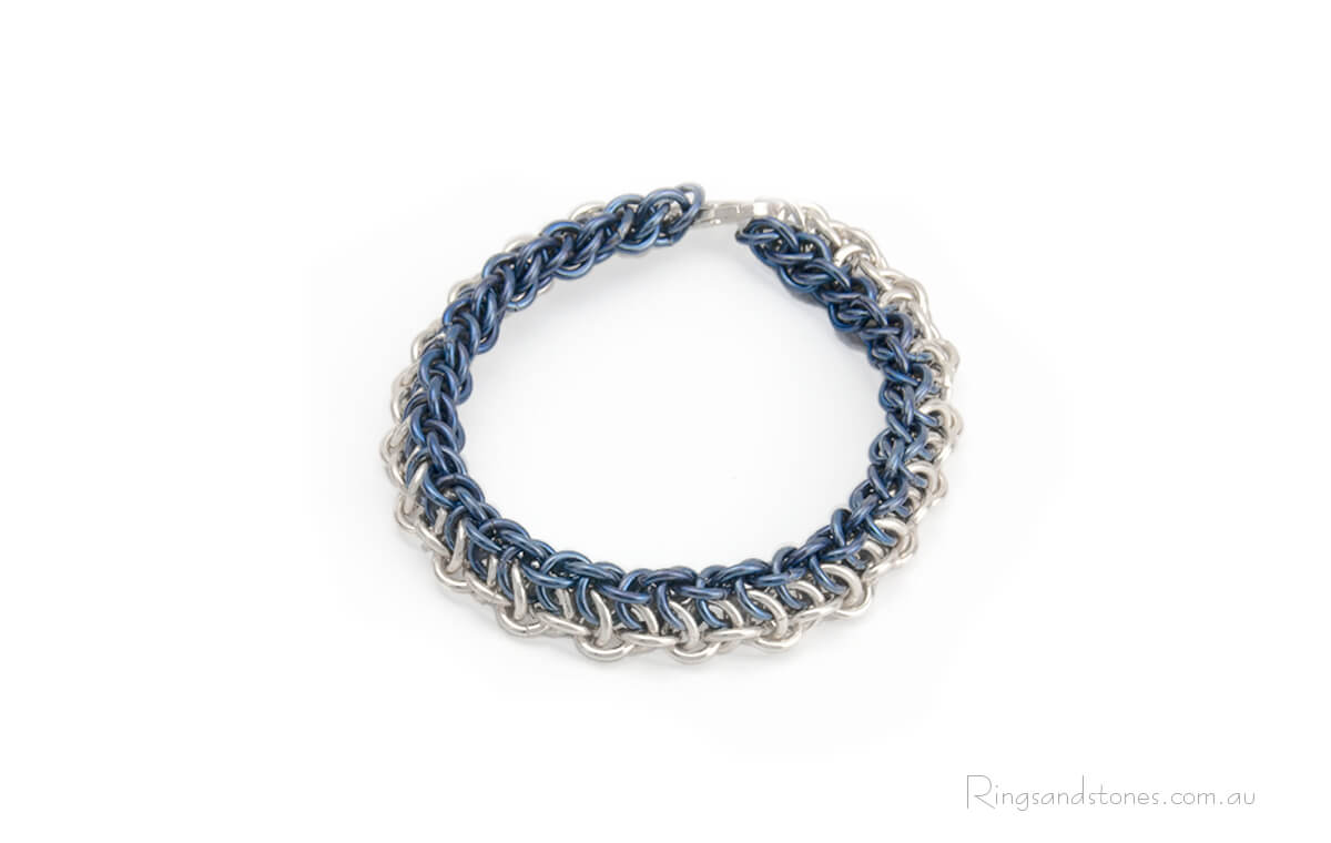 Chunky sterling silver chain bracelet 