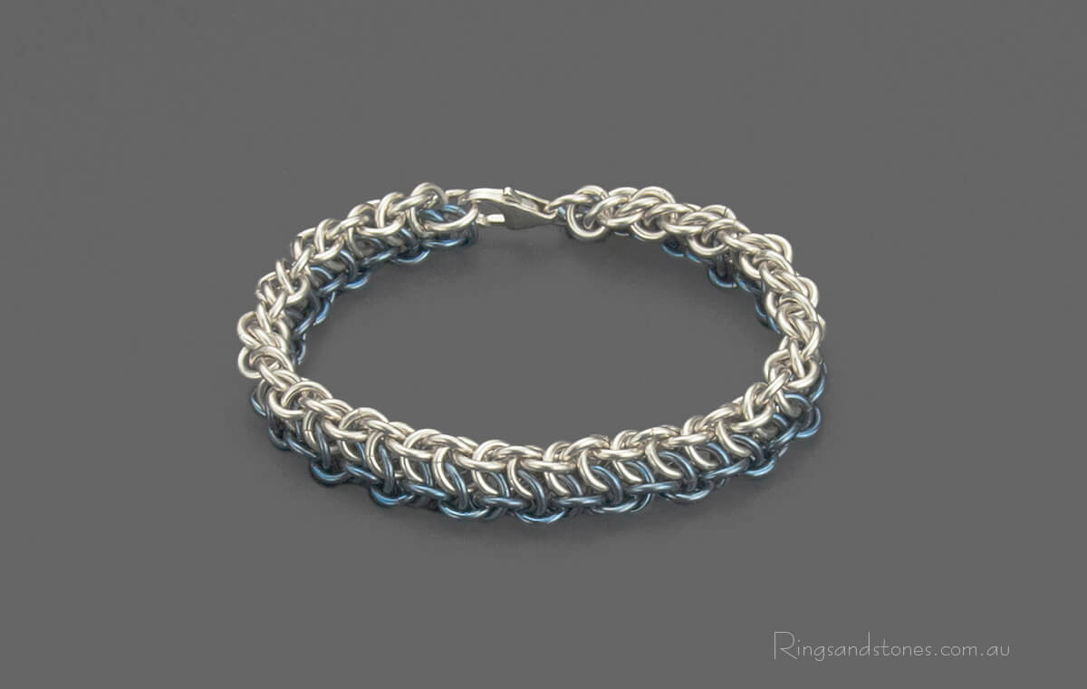 Sterling silver link chain bracelet
